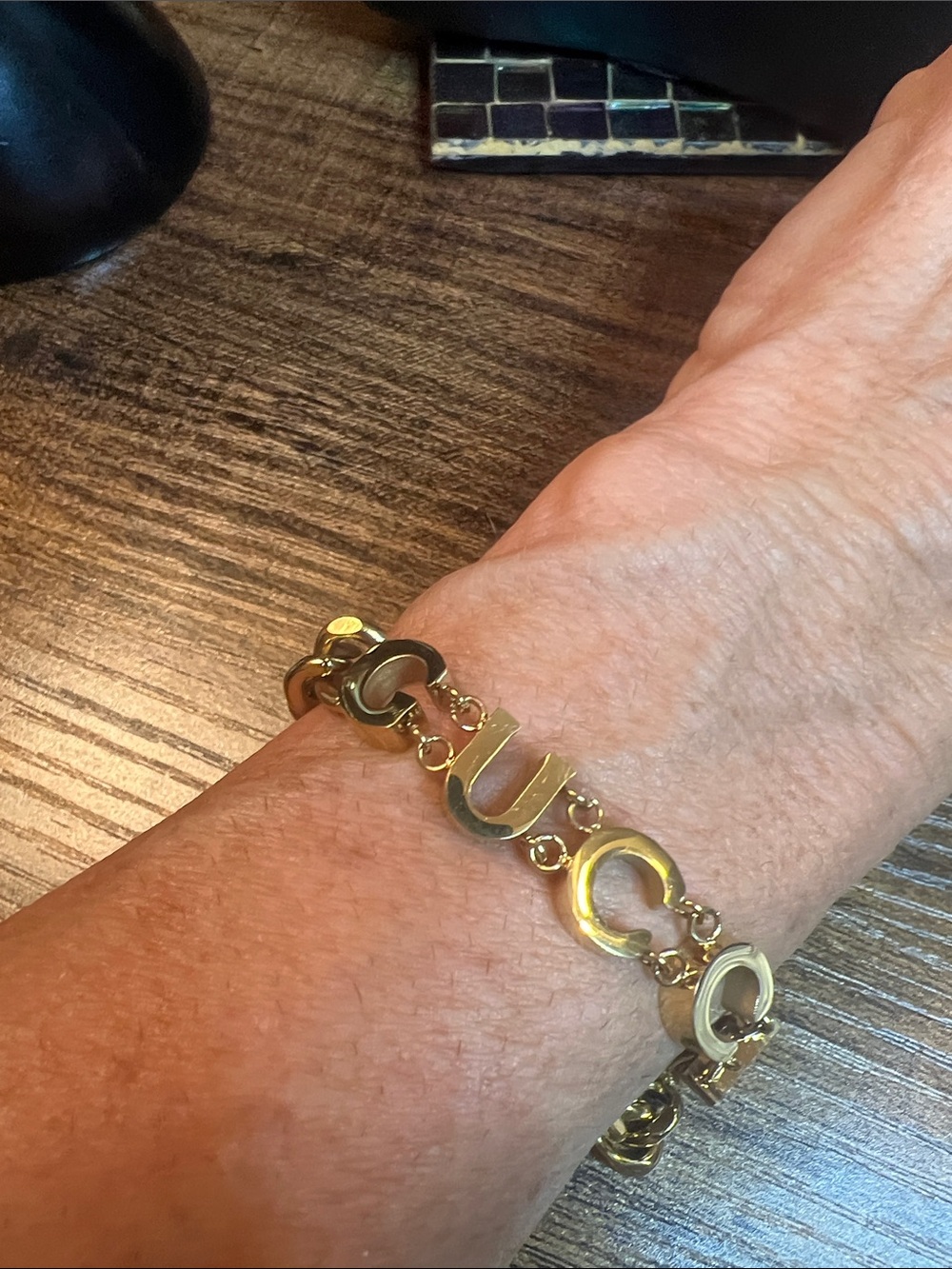 Gold Letter Bracelet